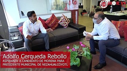 Adolfo Cerqueda Rebollo, aspirante a candidato de Morena para presidencia municipal de Nezahualcóyotl