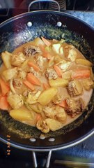 I cooked chicken curry