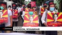 شاهد: بيض الفصح يتحدى الانقلاب العسكري في ميانمار