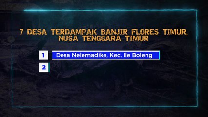 Daftar Desa yang Terdampak Banjir & Longsor di Flores Timur