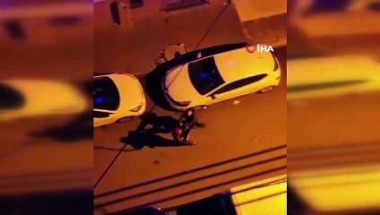 Küçükçekmece’de sokak ortasında kadına şiddet kamerada