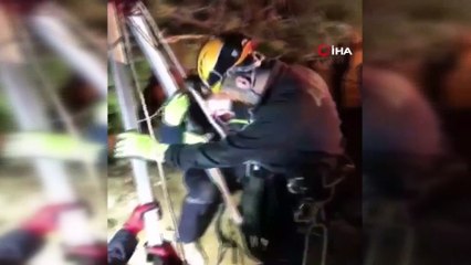 Kuyuya düşen koyun AFAD ve itfaiye ekipleri tarafından kurtarıldı