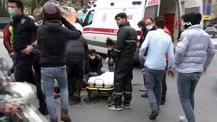 İstanbul’da feci kaza: Motosiklet sürücüsü taksinin altına girdi