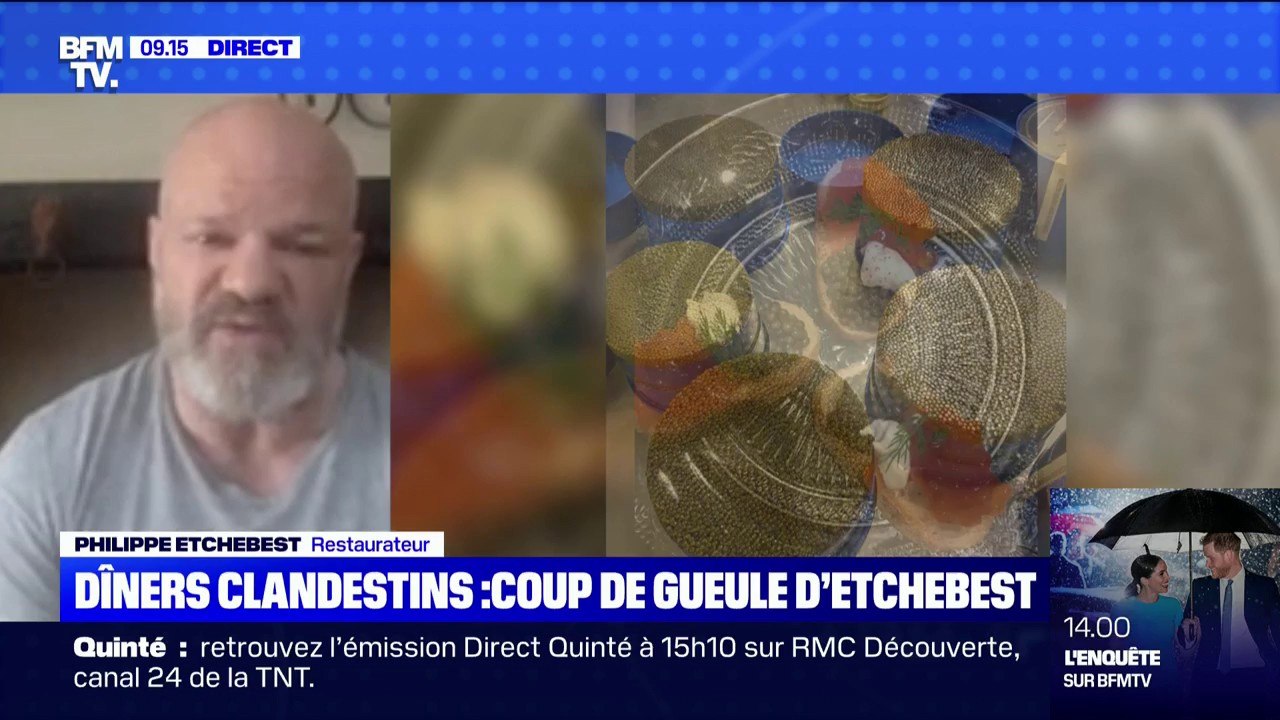 Pour Philippe Etchebest, les diners clandestins sont "lamentables et débiles"