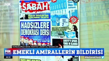 Ali Babacan Fox Tv'de açıklamalarad bulundu
