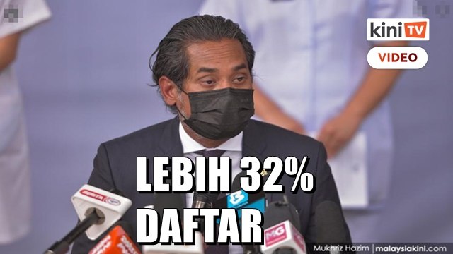 Lebih 32 peratus daftar vaksin, lima negeri paling rendah daftar - KJ