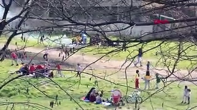 Bağcılar'da kısıtlama günü mangal yaptılar