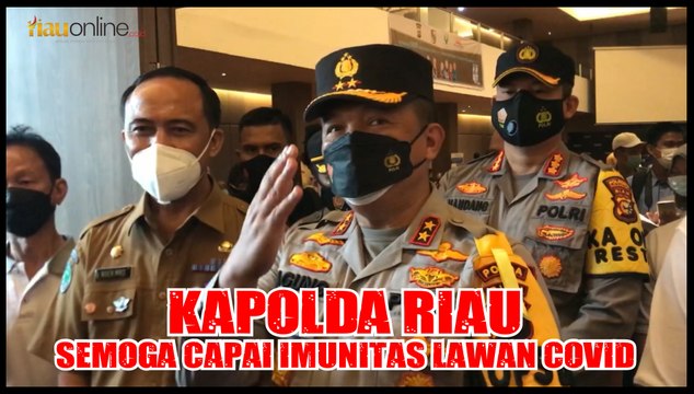 TINJAU VAKSIN LANSIA KAPOLDA RIAU : SEMOGA CAPAI KEKEBALAN IMUNITAS CEGAH COVID-19 !!