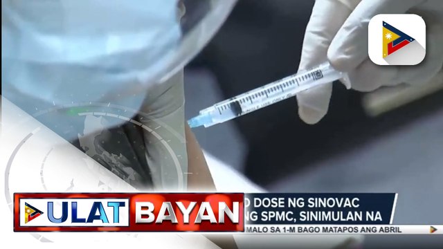Pagbabakuna ng ikalawang dose ng Sinovac sa higit 3-K empleyado ng SPMC, sinimulan na