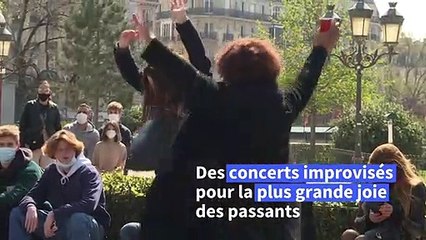 A Paris, des concerts éphémères en plein air pour "revivre"