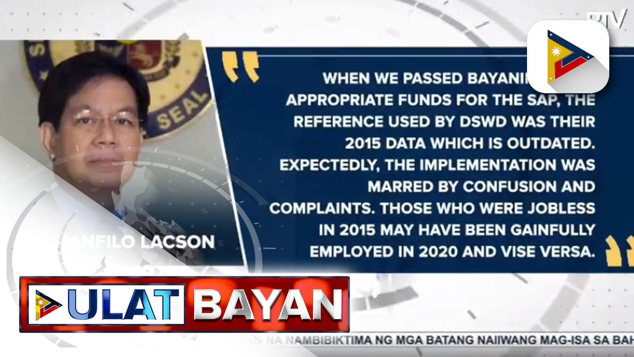 Mga senador, iginiit na dapat ay walang maging hadlang sa pamimigay ng ayuda sa mga apektado ng ECQ ; pamimigay ng ayuda sa mga mahihirap, pinamamadali rin