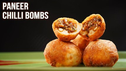 Paneer Chilli Bombs | How To Make Paneer Starter | Quick & Easy Starter Recipe | Ruchi
