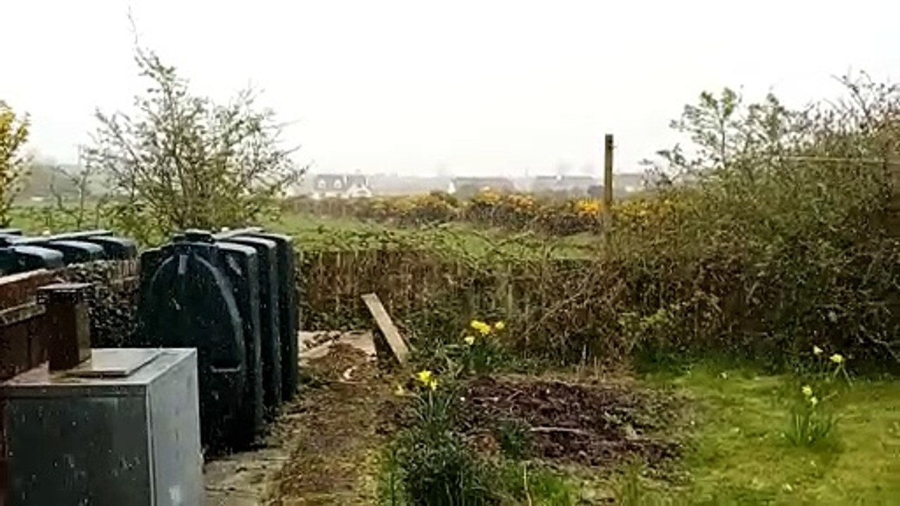 April 2021 cold snap brings snow showers to North West of Ireland