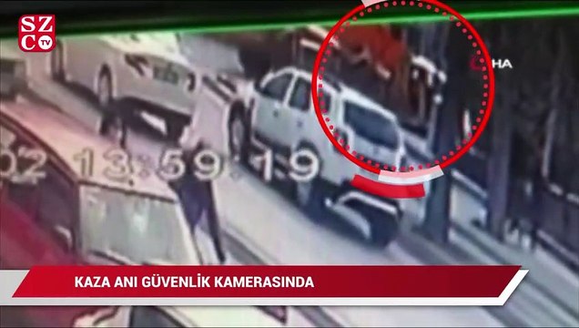 İş makinesinin yayaya çarparak öldürdüğü kaza güvenlik kamerasında