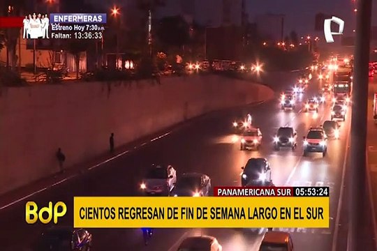 Panamericana Sur: Pico y Placa y uso de carril izquierdo para camiones se suspenden hoy