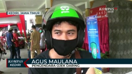Ratusan Pengemudi Ojek Online Jalani Vaksinasi Secara Drive Thru