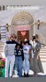 Laeticia Hallyday célèbre les fêtes de Pâques avec ses filles Jade, Joy et son compagnon Jalil Laspert. Le 5 avril 2021.