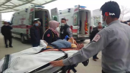 Sobadan sızan gazdan zehirlenen çift hastaneye kaldırıldı
