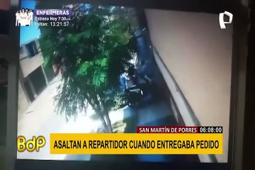 SMP: asaltan a repartidor cuando entregaba pedido en puerta de vivienda