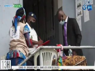 RTG/ COVID-19- Visite de la brigade mixte COPIL dans les lieux de cultes