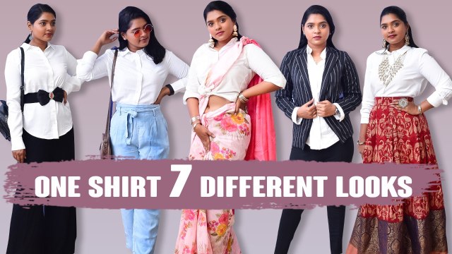 How to Style a White Shirt in 7 Different Looks | Fashion Tips | Clothing Hacks | Sayswag