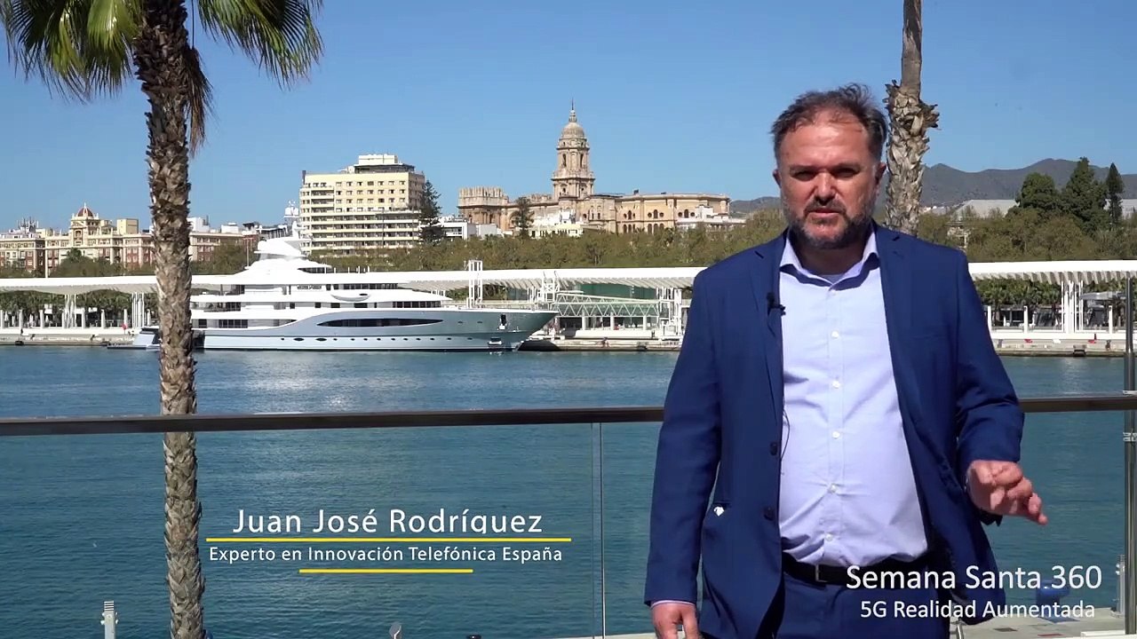 Proyecto piloto de Telefónica para seguir la Semana Santa de Málaga gracias al 5G