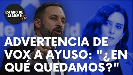 Esta es la seria advertencia lanzada por Vox a la popular Isabel Díaz Ayuso: “¿En qué quedamos?”