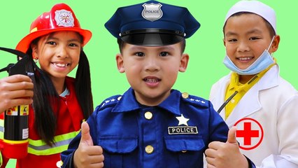 Jobs Career & Professions Song - Wendy & Friends Pretend Play Nursery Rhymes Kids Songs