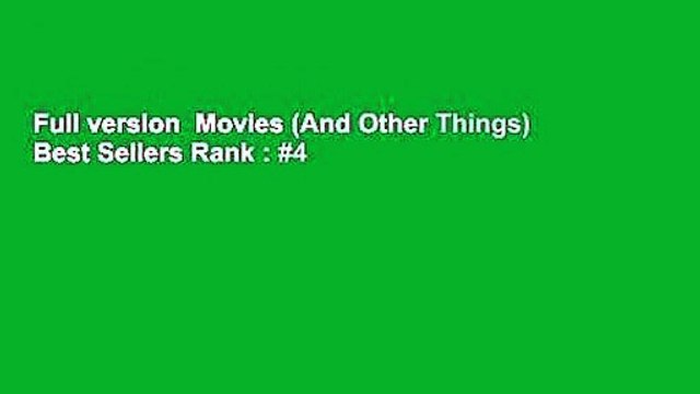 Full version Movies (And Other Things) Best Sellers Rank : #4