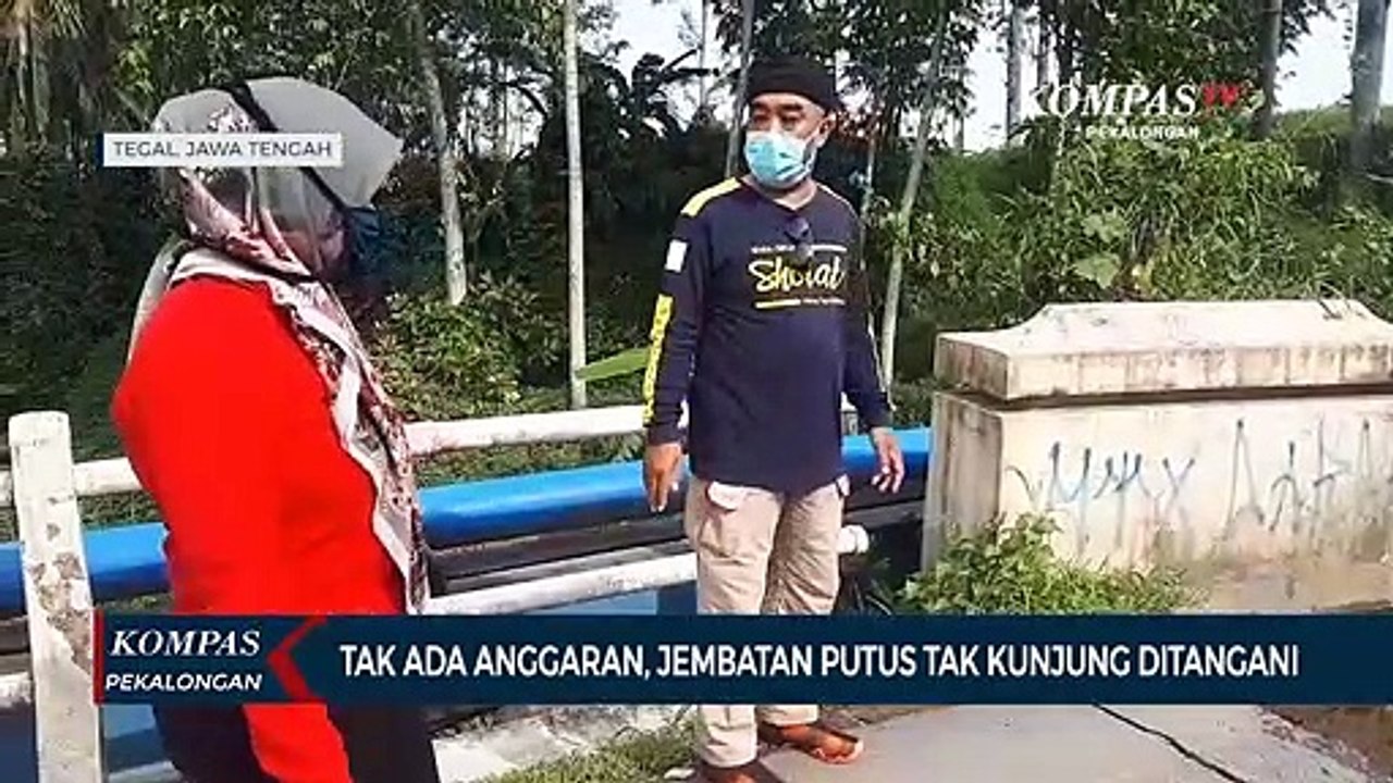 Tak Ada Anggaran, Jembatan Putus Tak Kunjung Ditangani