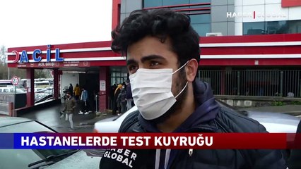 Hastanelerde test kuyruğu uzadı