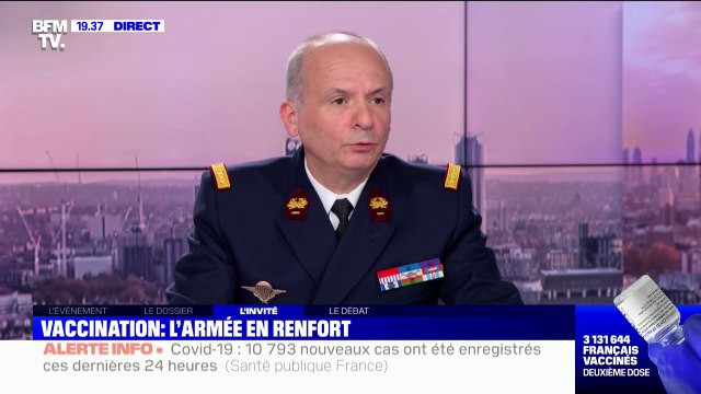 Général Rigal-Sastourné: On doit faire 1000 vaccinations par jour dans les hôpitaux militaires contre le Covid-19