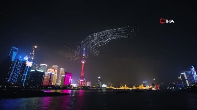 Çin'de yapılan drone şovu Guinness Rekorlar Kitabı'na girdi