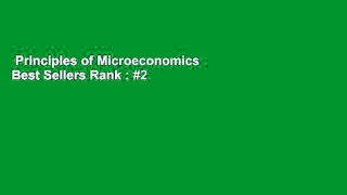 Principles of Microeconomics  Best Sellers Rank : #2