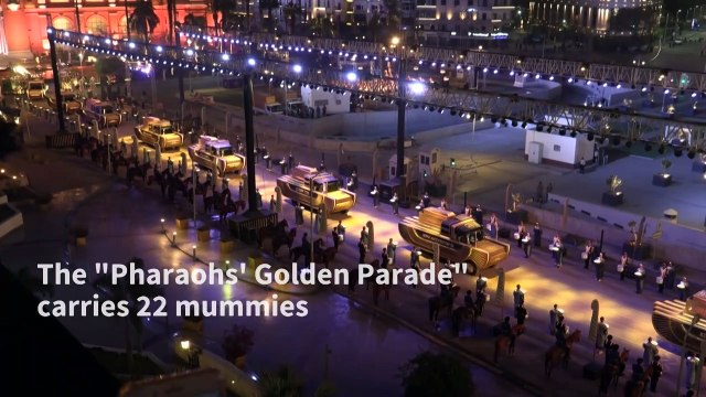 'Golden Parade' carries pharaohs to new home in Egyptian capital