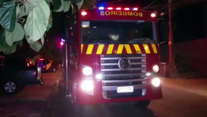 Panela pega fogo em apartamento no 4º andar de prédio no Santa Cruz e Bombeiros são mobilizados