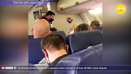 Southwest Airline passengers applaud when woman is kicked off after mask dispute