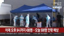 어제 오후 9시까지 430명 확진…오늘 500명 안팎 예상