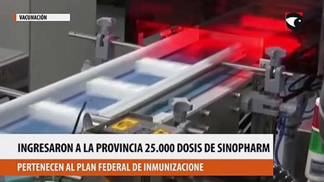 ingresaron a Misiones 25.000 dosis de la vacuna Sinopharm