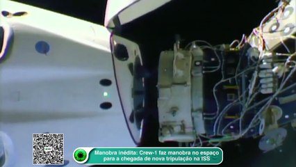 Manobra inédita- Crew-1 faz manobra no espaço para a chegada de nova tripulação na ISS