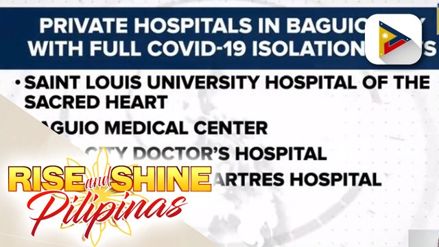Apat na pribadong ospital sa Baguio City, huminto sa pagtanggap ng mga COVID-19 patients