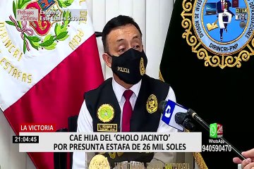 Fiscalía dejó libre a hija de 'Cholo Jacinto'