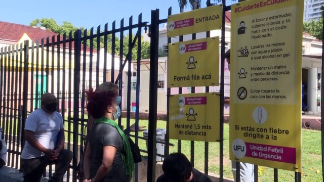 Largas filas en hospitales de Buenos Aires para pruebas de covid-19
