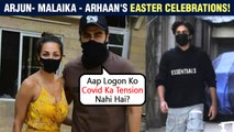 Arjun Kapoor - Malaika Arora Celebrate Easter TOGETHER, Poses For The Media, Son Arhaan Joins Them