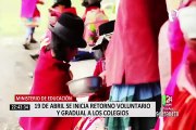 Año Escolar 2021: clases presenciales regresan desde el 19 de abril de forma voluntaria