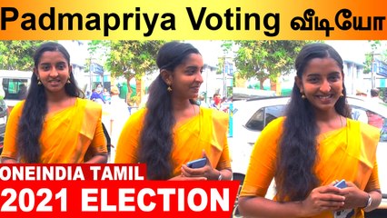 ஓட்டு போட்ட MNM Padmapriya | Oneindia Tamil