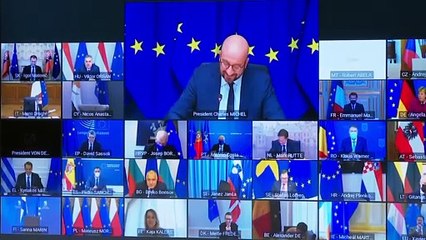 Charles Michel e von der Leyen na Turquia