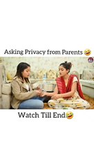 Asking privacy from parents