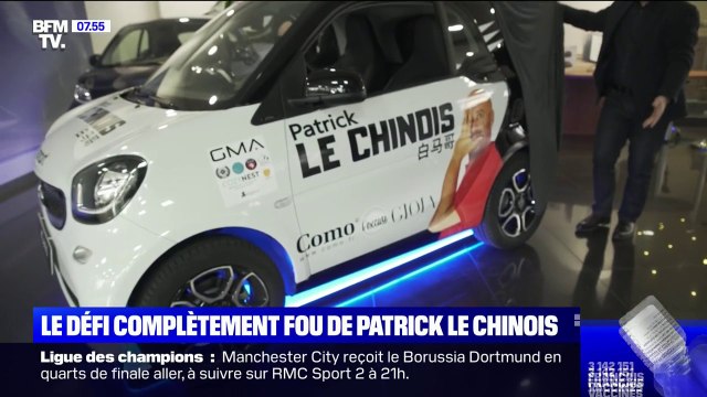 L'humoriste Patrick Le Chinois va rallier la France à la Chine en Smart pour jouer son spectacle
