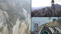 Indian Railways : India Completes Arch Of World's Highest Railway Bridge In J&K || Oneindia Telugu